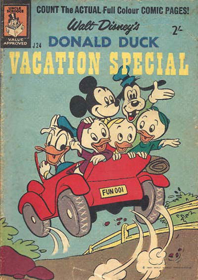 Walt Disney's Jumbo Comics [J Series] (WG Publications, 1955 series) #J24 — Walt Disney's Donald Duck Vacation Special (April 1961)