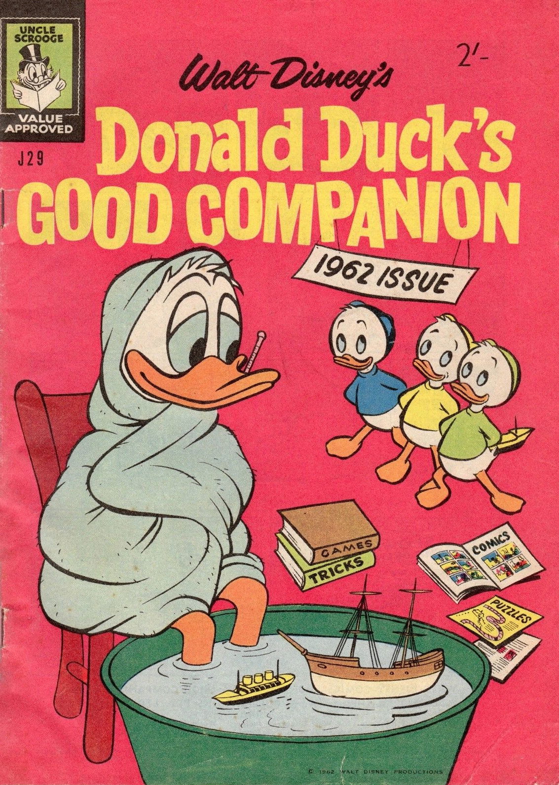 Walt Disney's Jumbo Comics [J Series] (WG Publications, 1955 series) #J29 — Walt Disney's Donald Duck's Good Companions (1962)