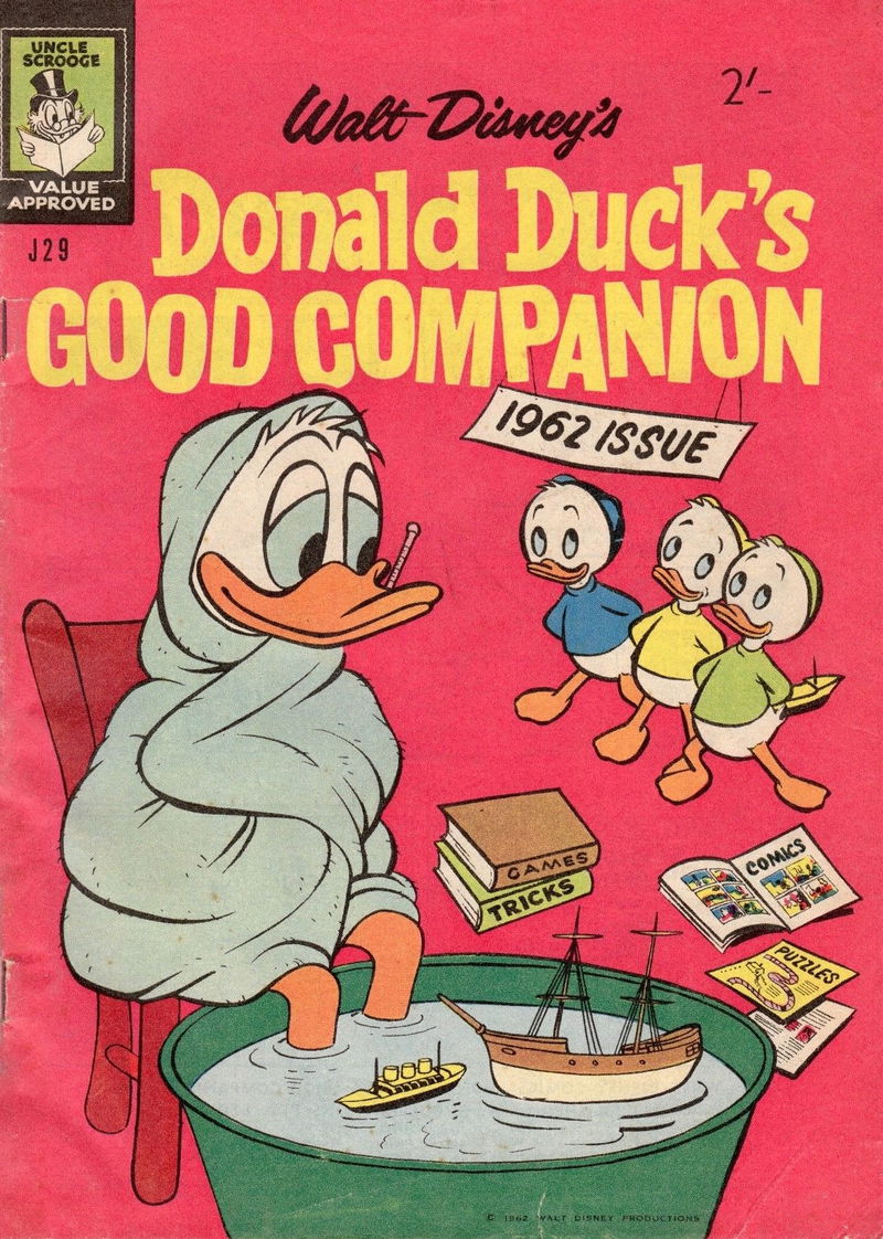 Walt Disney's Jumbo Comics [J Series] (WG Publications, 1955 series) #J29 — Walt Disney's Donald Duck's Good Companions (1962)