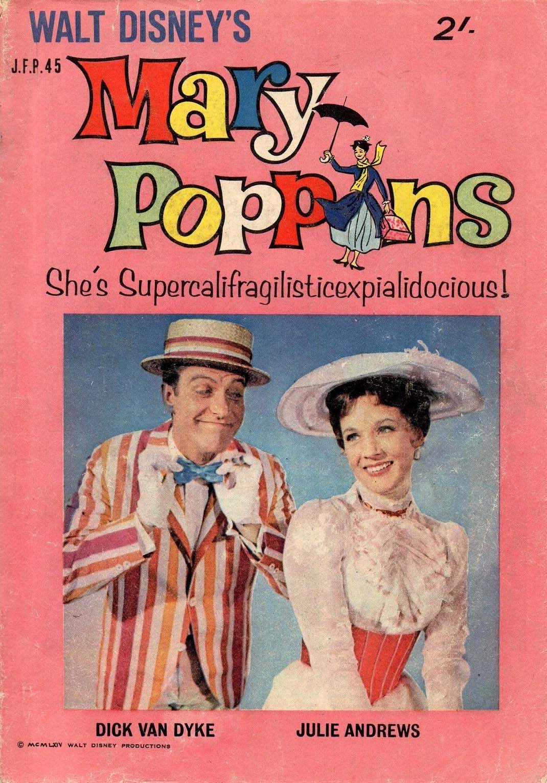 Walt Disney's Jumbo Comics [J Series] (WG Publications, 1955 series) #J.F.P.45 — Walt Disney's Mary Poppins (February 1965)