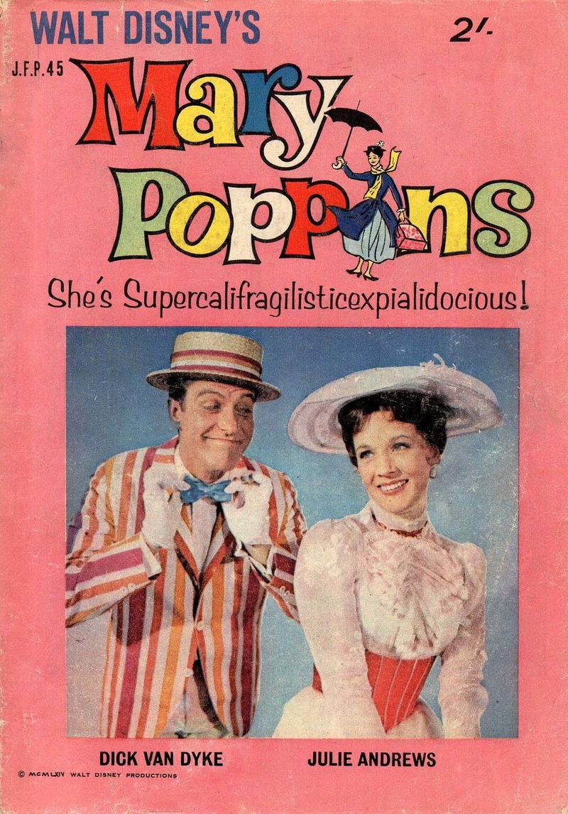 Walt Disney's Jumbo Comics [J Series] (WG Publications, 1955 series) #J.F.P.45 — Walt Disney's Mary Poppins (February 1965)