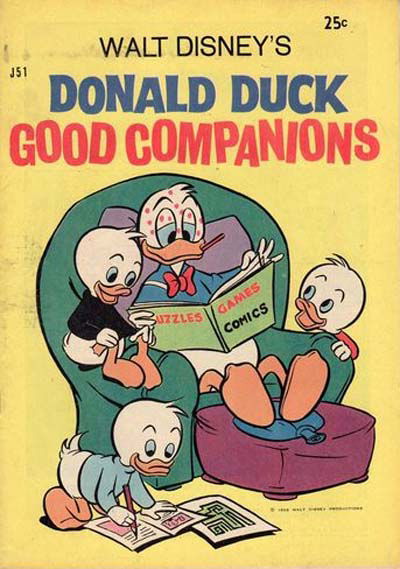 Walt Disney's Jumbo Comics [J Series] (WG Publications, 1955 series) #J51 — Walt Disney's Donald Duck Good Companions (July 1968)