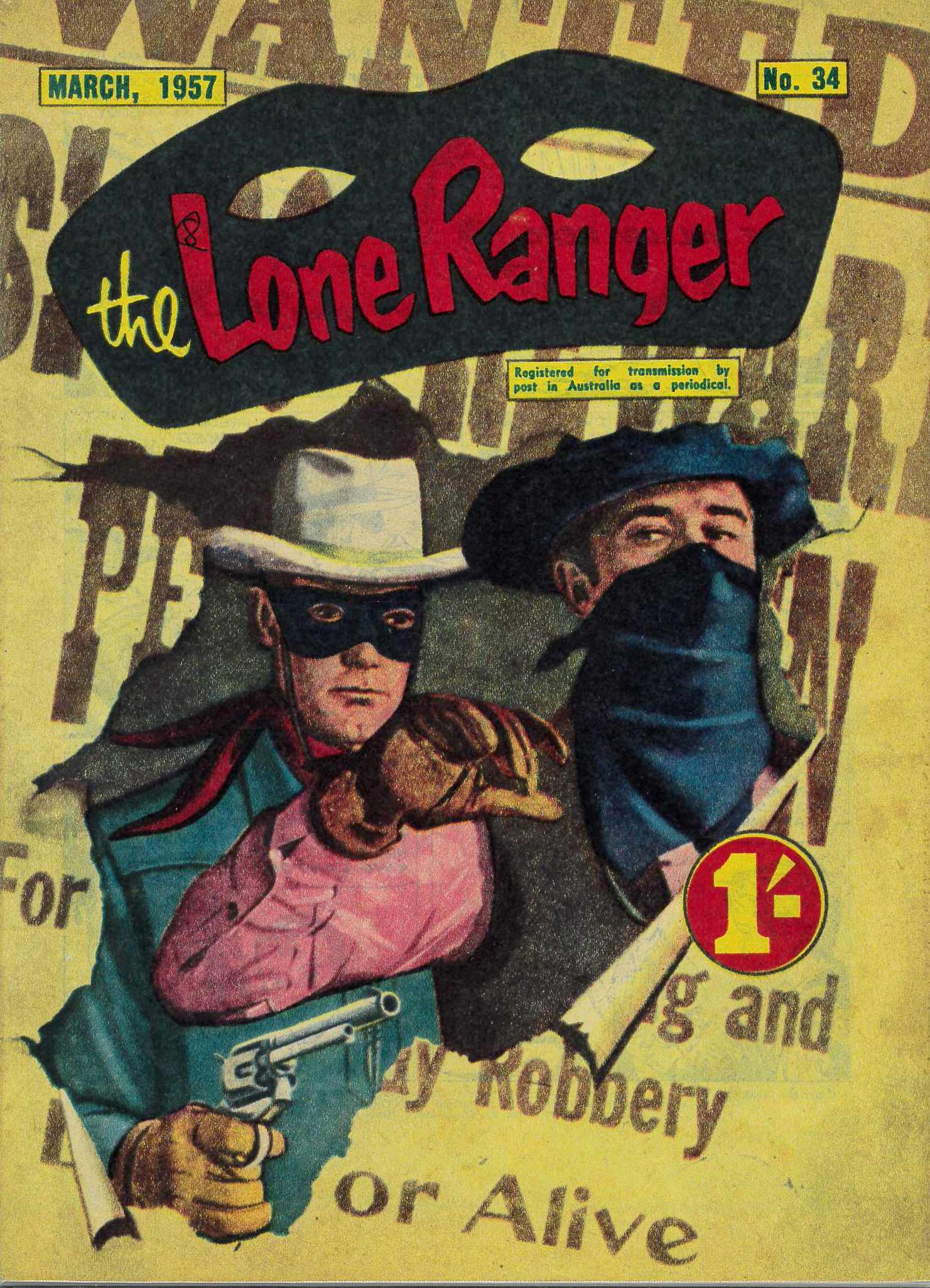 The Lone Ranger (Shakespeare Head, 1954 series) #34 (March 1957)