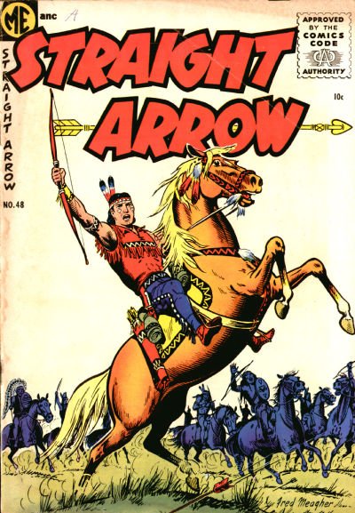 Straight Arrow (Magazine Enterprises, 1950 series) #48 (August 1955)