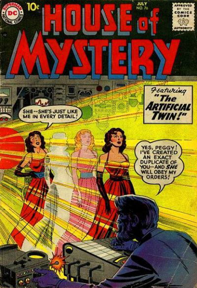 House of Mystery (DC, 1951 series) #76 July 1958