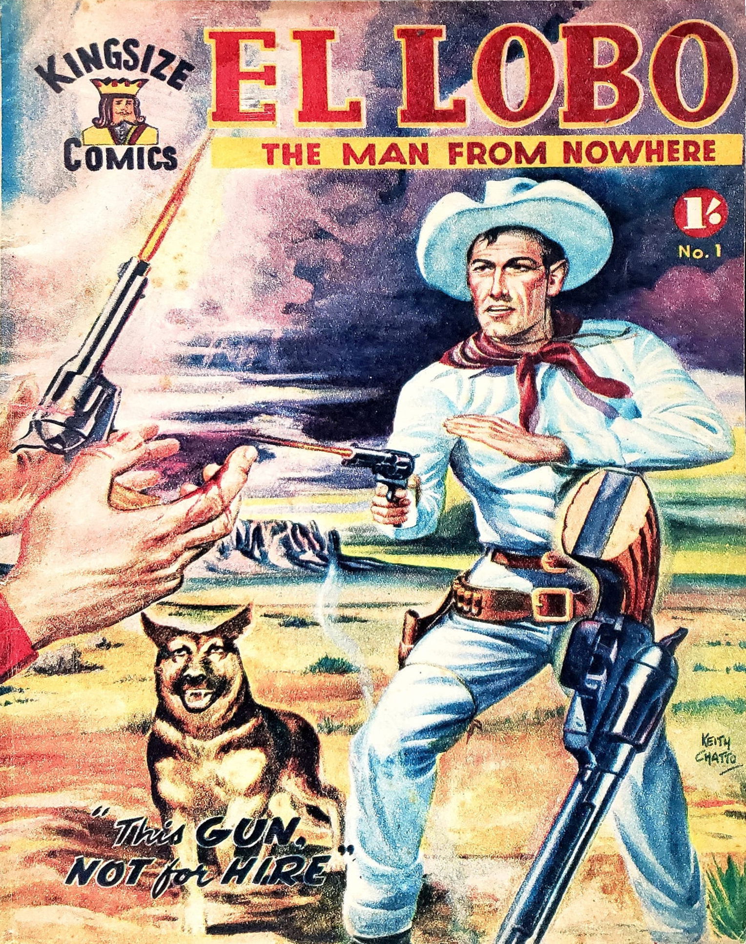 El Lobo the Man from Nowhere (Apache, 1956 series) #1 ([June 1956?])