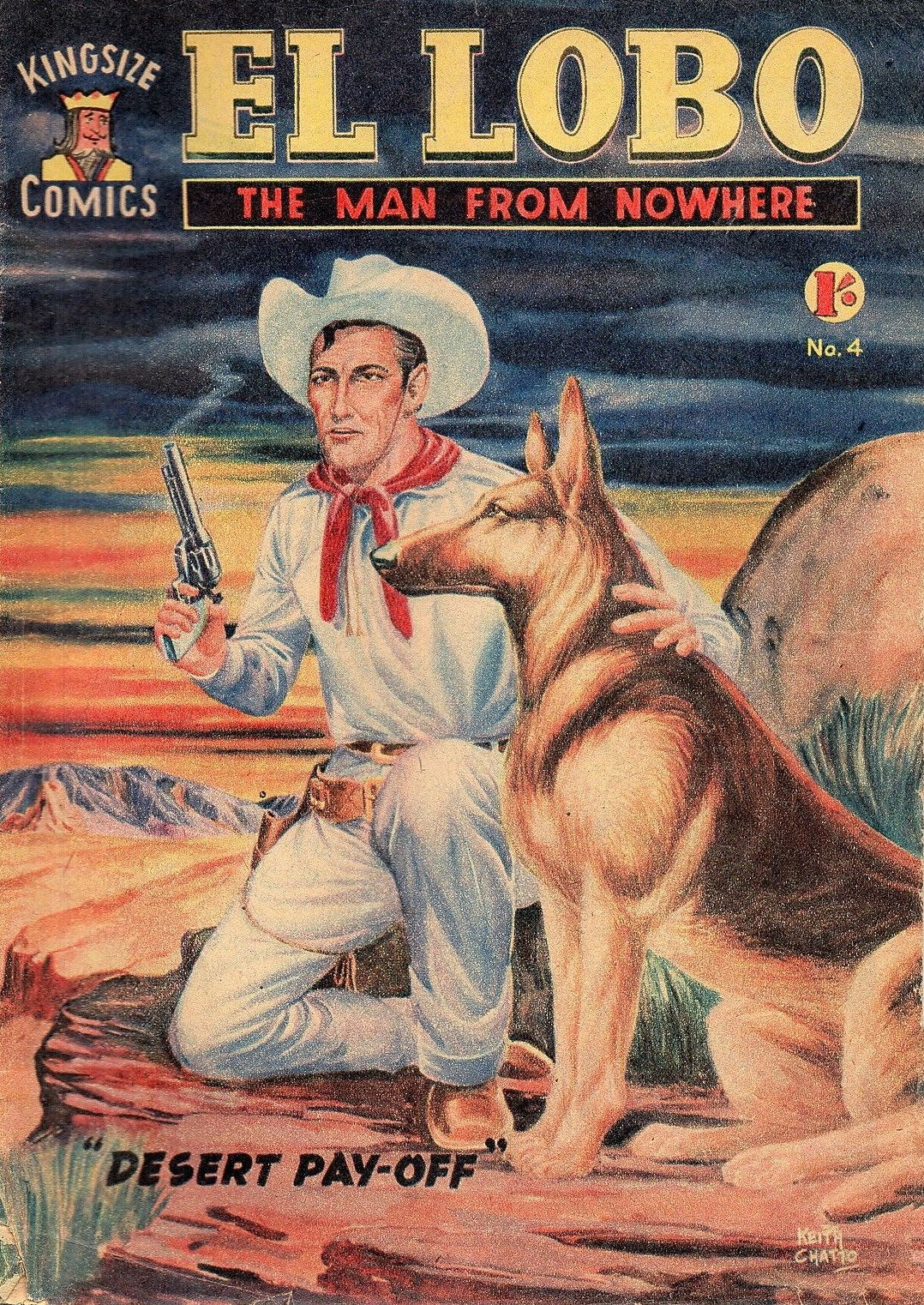 El Lobo the Man from Nowhere (Apache, 1956 series) #4 ([December 1956?])
