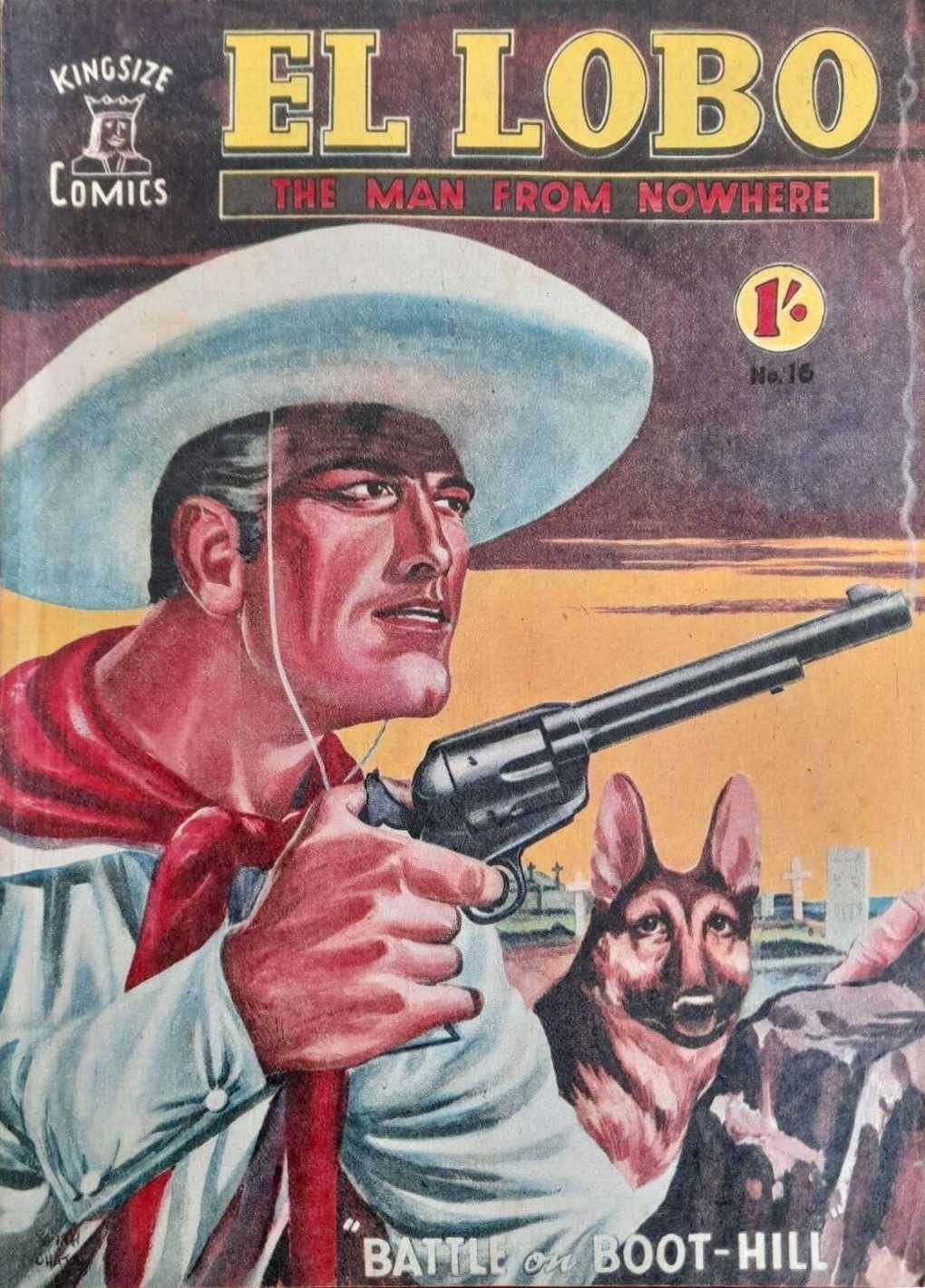 El Lobo the Man from Nowhere (Apache, 1956 series) #16 ([June 1958?])