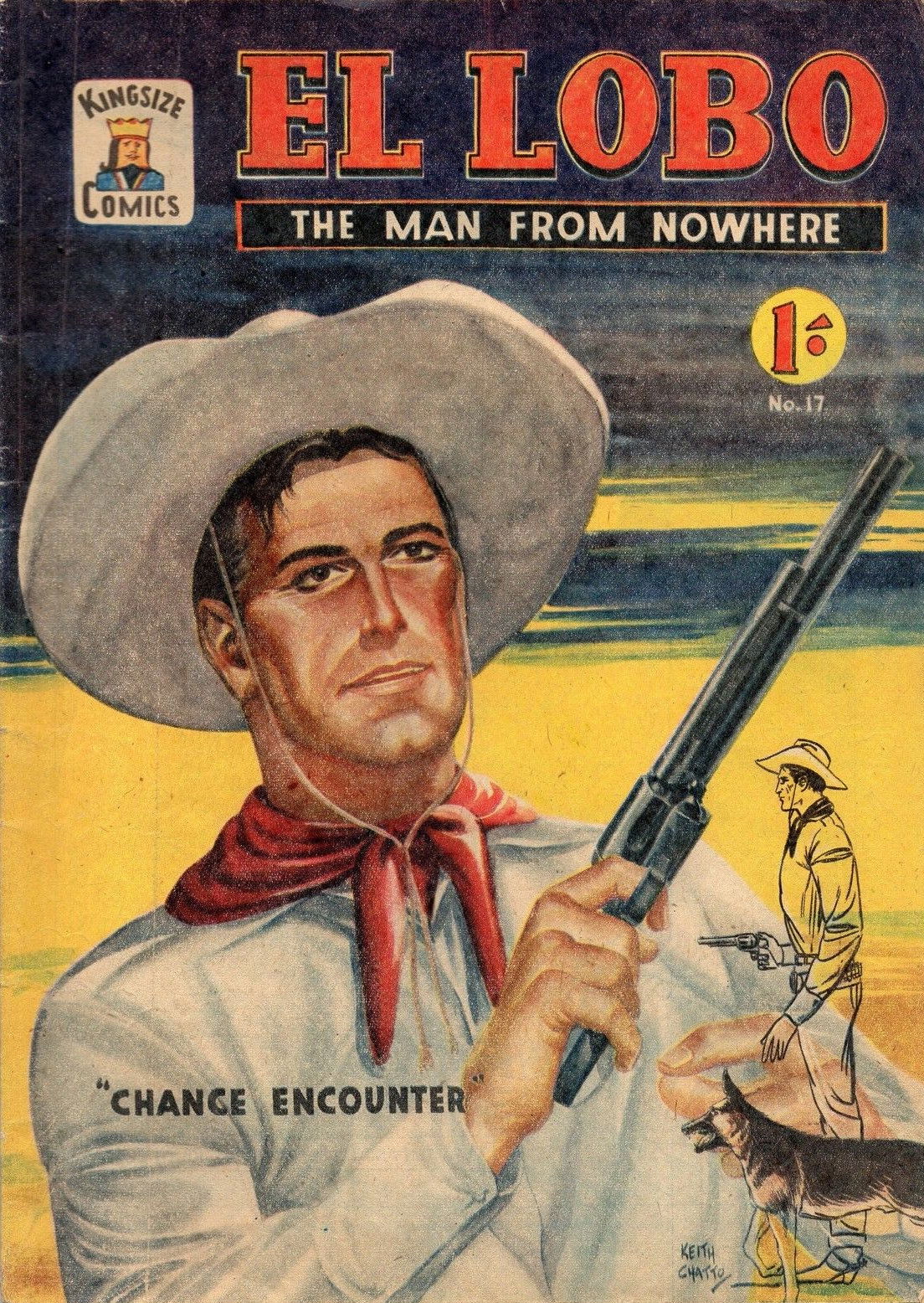 El Lobo the Man from Nowhere (Apache, 1956 series) #17 ([August 1958?])