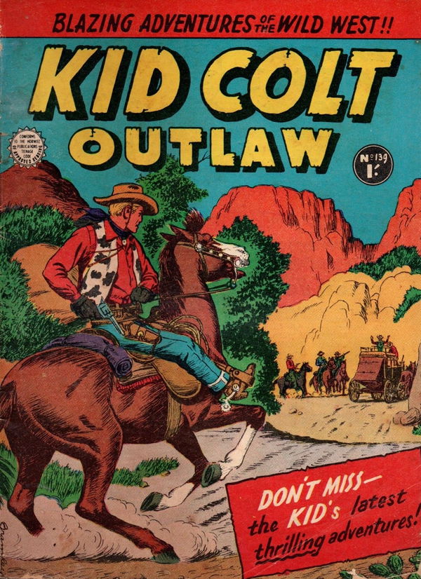 Kid Colt Outlaw (Horwitz, 1959 series) #139 ([August 1963])