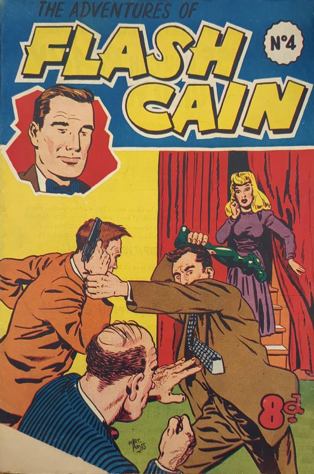 The Adventures of Flash Cain (KGM, 1951 series) #4 ([January 1952])