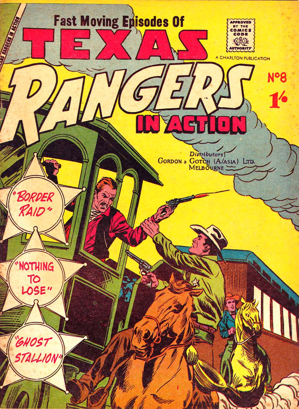 Texas Rangers in Action (New Century, 1956 series) #8 ([1957?])