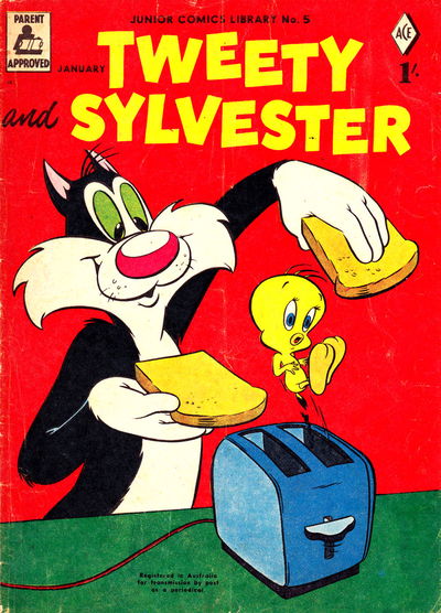 Junior Comics Library (Junior Readers, 1956 series) #5 — Tweety and Sylvester