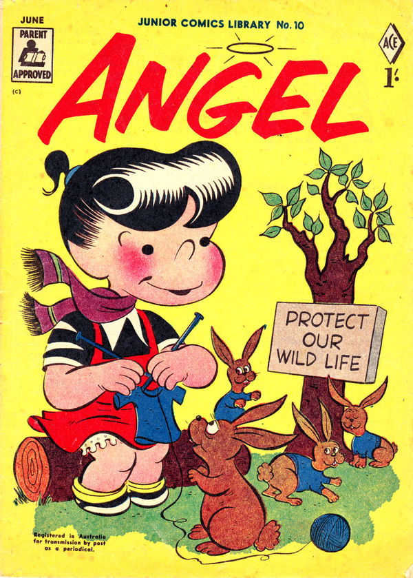 Junior Comics Library (Junior Readers, 1956 series) #10 (June 1957) —Angel