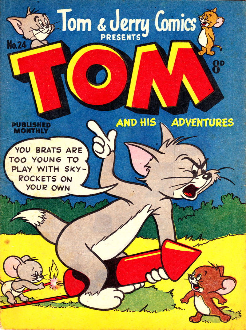 Tom & Jerry Comics Presents Tom and His Adventures (Rosnock, 1953 series) #24 — Tom and His Adventures (June 1954)