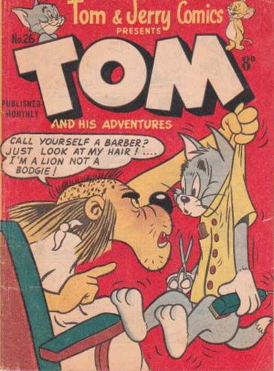 Tom & Jerry Comics Presents Tom and His Adventures (Rosnock, 1953 series) #26 — Tom and His Adventures (August 1954)