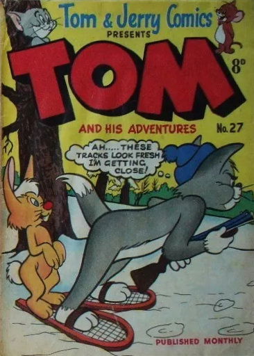 Tom & Jerry Comics Presents Tom and His Adventures (Rosnock, 1953 series) #27 ([September 1954?])