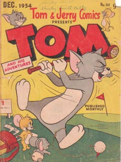 Tom & Jerry Comics Presents Tom and His Adventures (Rosnock, 1953 series) #30 — Tom and His Adventures (December 1954)