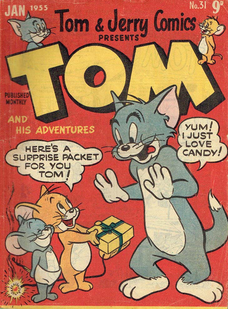 Tom & Jerry Comics Presents Tom and His Adventures (Rosnock, 1953 series) #31 — Tom and his Adventures (January 1955)