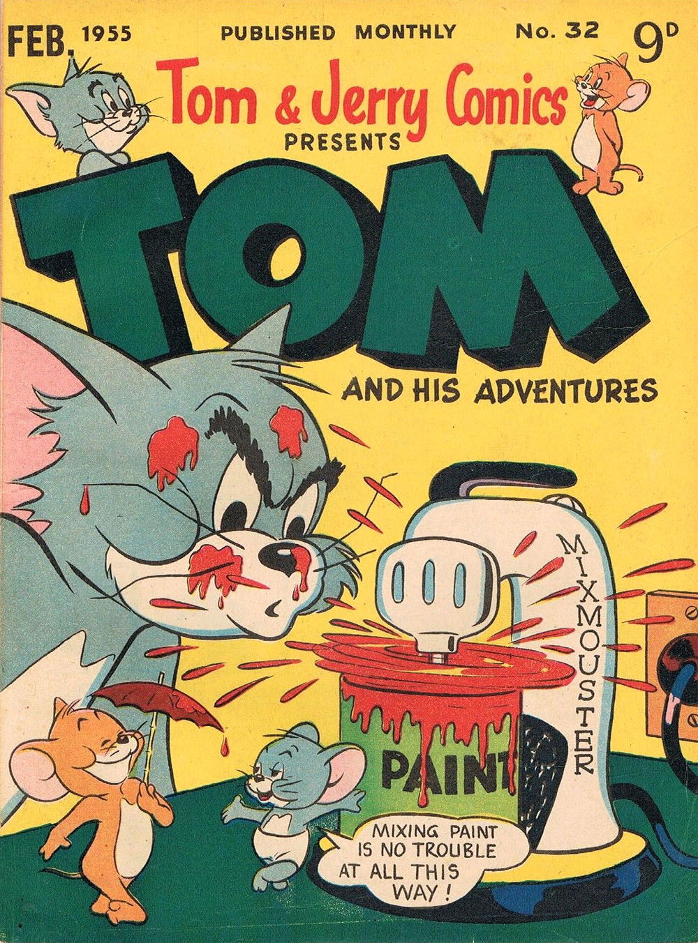 Tom & Jerry Comics Presents Tom and His Adventures (Rosnock, 1953 series) #32 — Tom and His Adventures (February 1955)