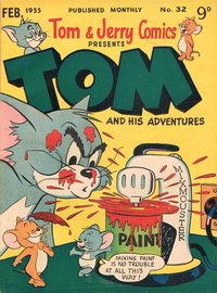 Tom & Jerry Comics Presents Tom and His Adventures (Rosnock, 1953 series)  #32 (February 1955)