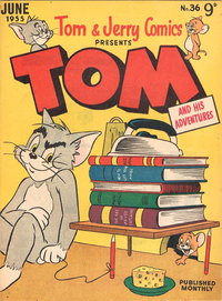 Tom & Jerry Comics Presents Tom and His Adventures (Rosnock, 1953 series)  #36 (June 1955)