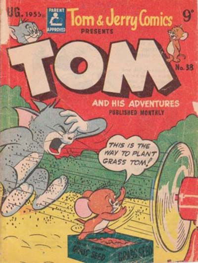Tom & Jerry Comics Presents Tom and His Adventures (Rosnock, 1953 series) #38 — Tom and His Adventures (August 1955)