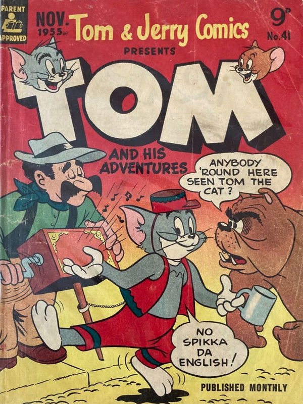 Tom & Jerry Comics Presents Tom and His Adventures (Rosnock, 1953 series) #41 (November 1955) —Tom and His Adventures