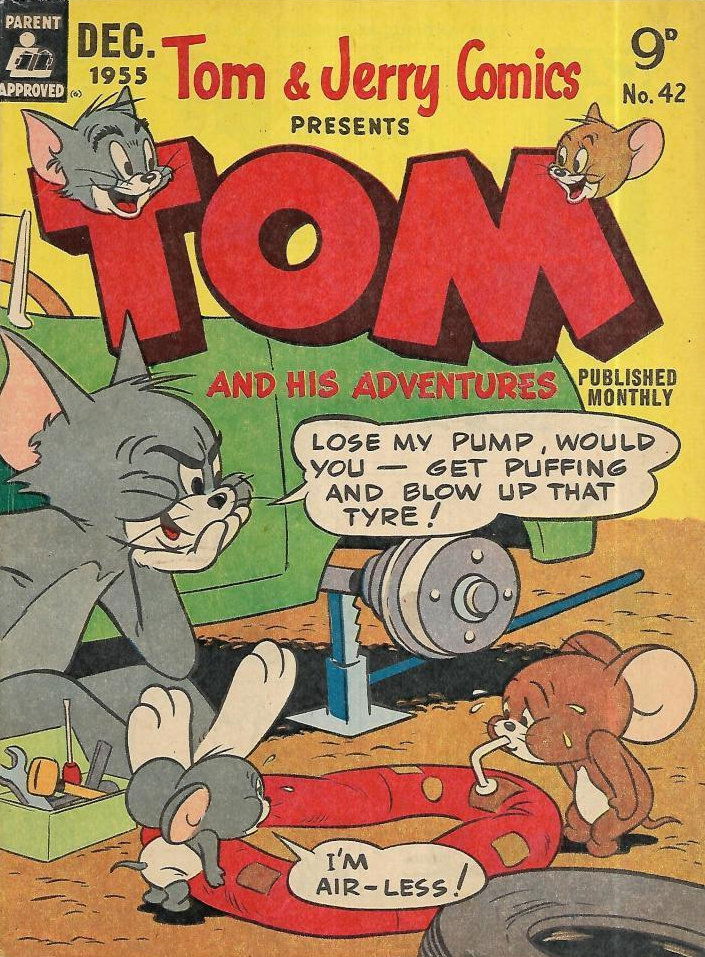 Tom & Jerry Comics Presents Tom and His Adventures (Rosnock, 1953 series) #42 — Tom and His Adventures (December 1955)