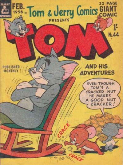 Tom & Jerry Comics Presents Tom and His Adventures (Rosnock, 1953 series) #44 — Tom and His Adventures (February 1956)