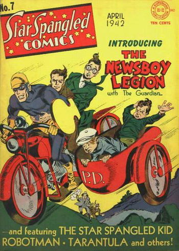 "Introducing the Newsboy Legion with the Guardian!"