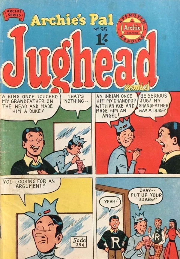 Archie's Pal Jughead Comics (Archie, 1955? series) #95 ([December 1957?])