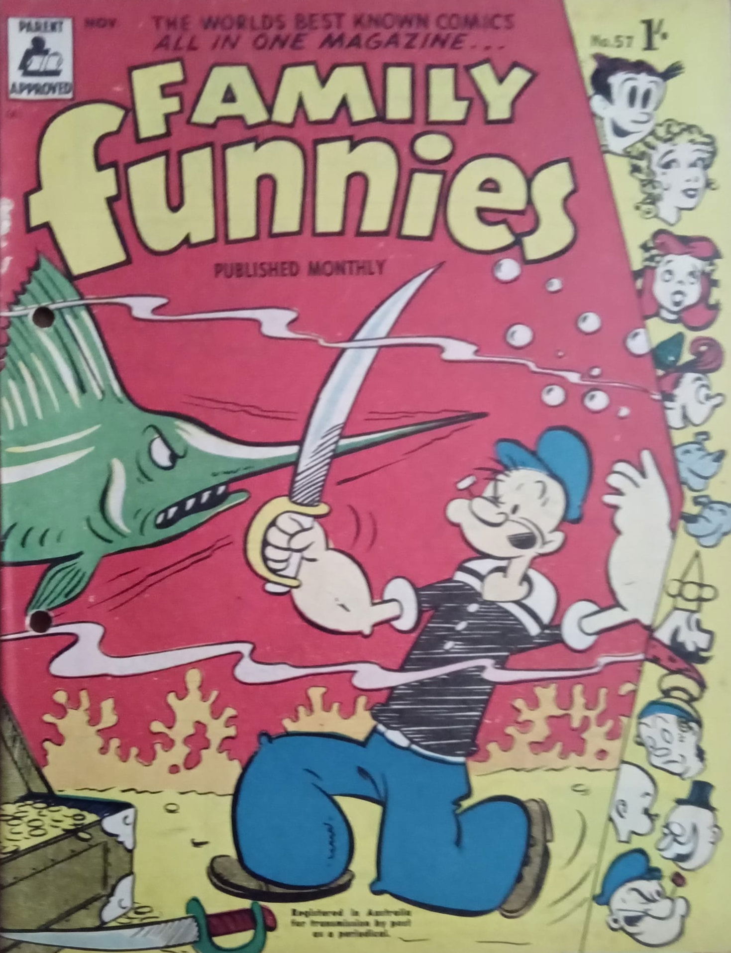Family Funnies (ANL, 1953 series) #57 (November 1957)