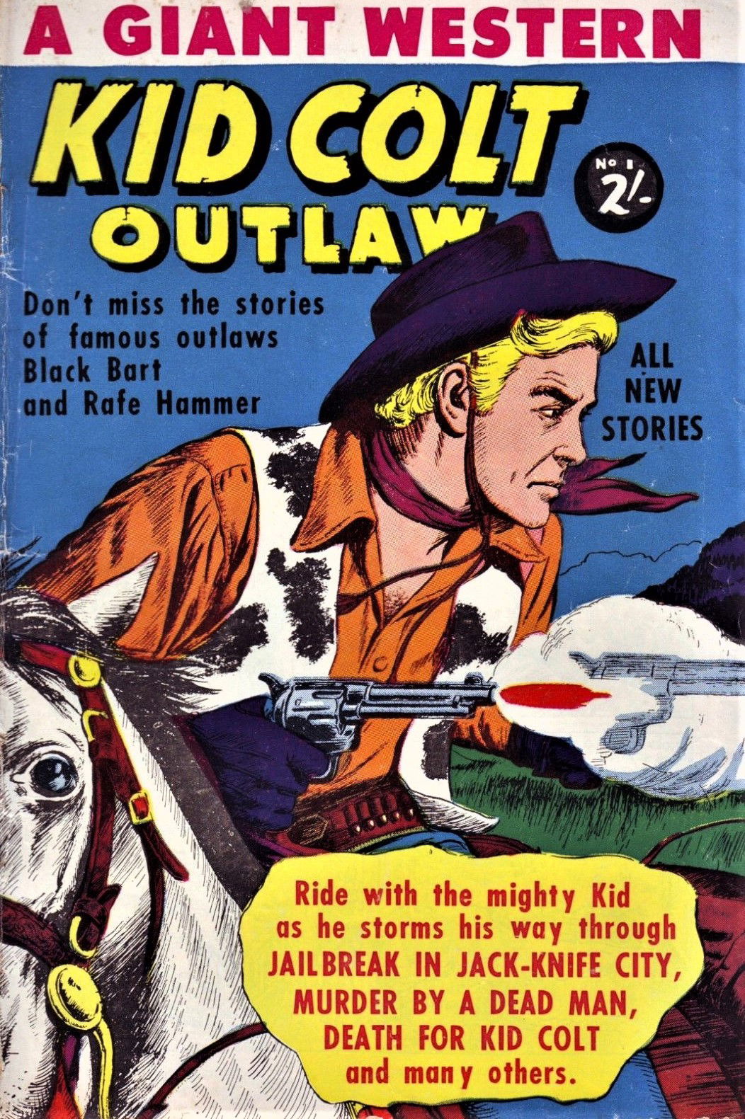 Kid Colt Outlaw: a Giant Western (Horwitz, 1958 series) #1 ([June 1956?])