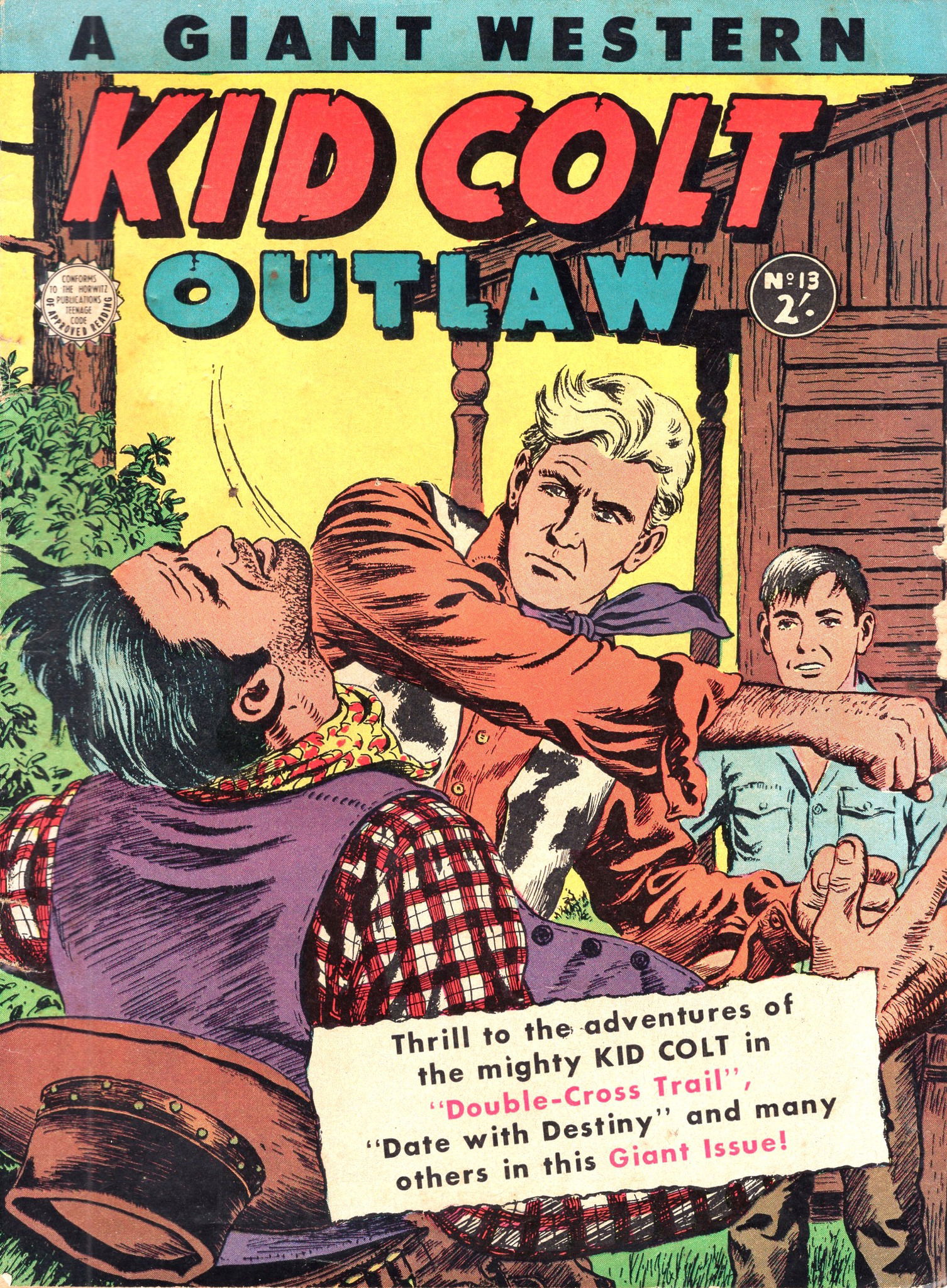 Kid Colt Outlaw: a Giant Western (Horwitz, 1958 series) #13 ([August 1959?])