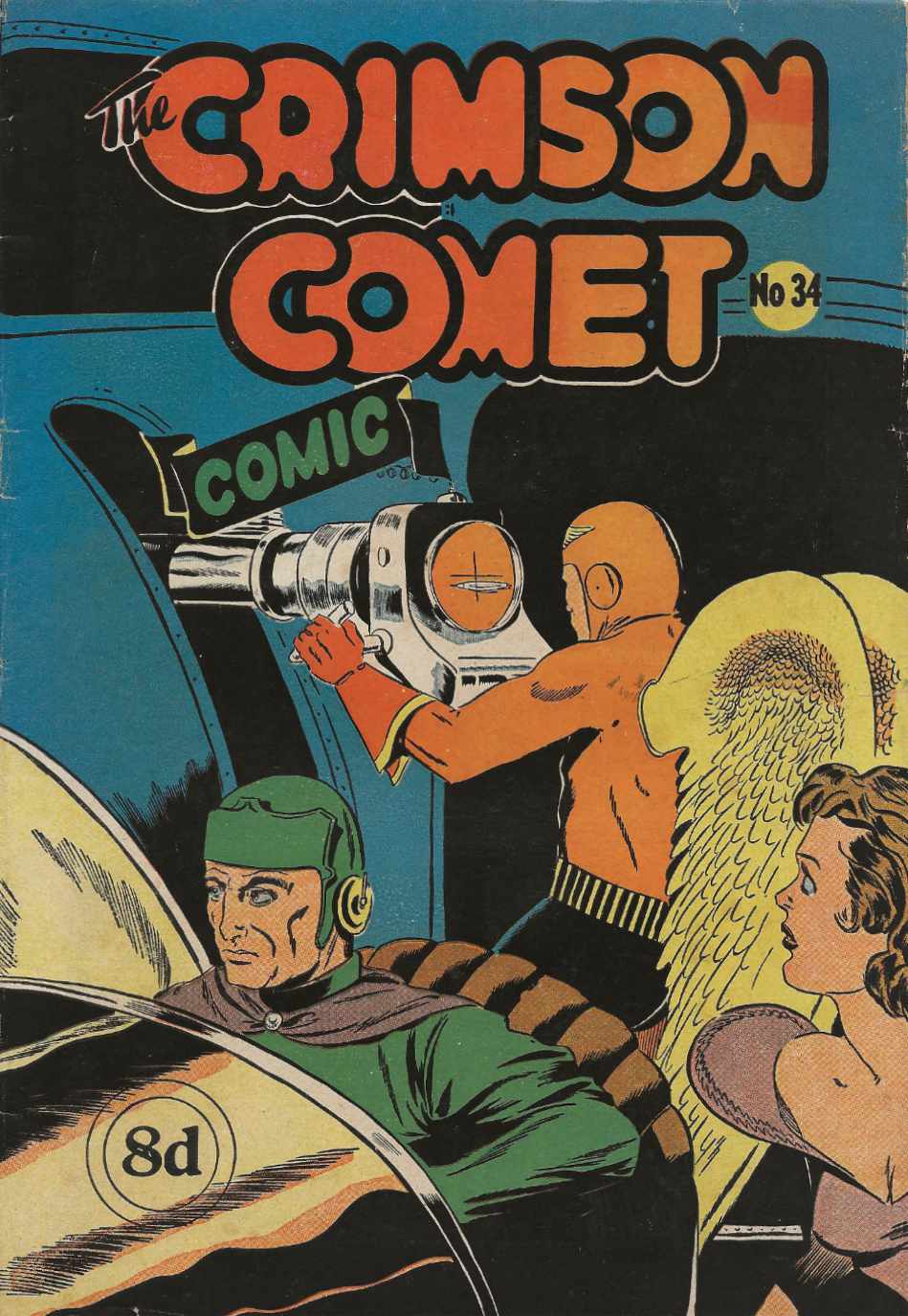 The Crimson Comet Comic (HJ Edwards, 1950 series) #34 ([July 1952])