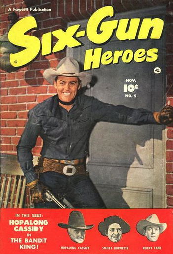 Six-Gun Heroes (Fawcett, 1950 series) #5 November 1950