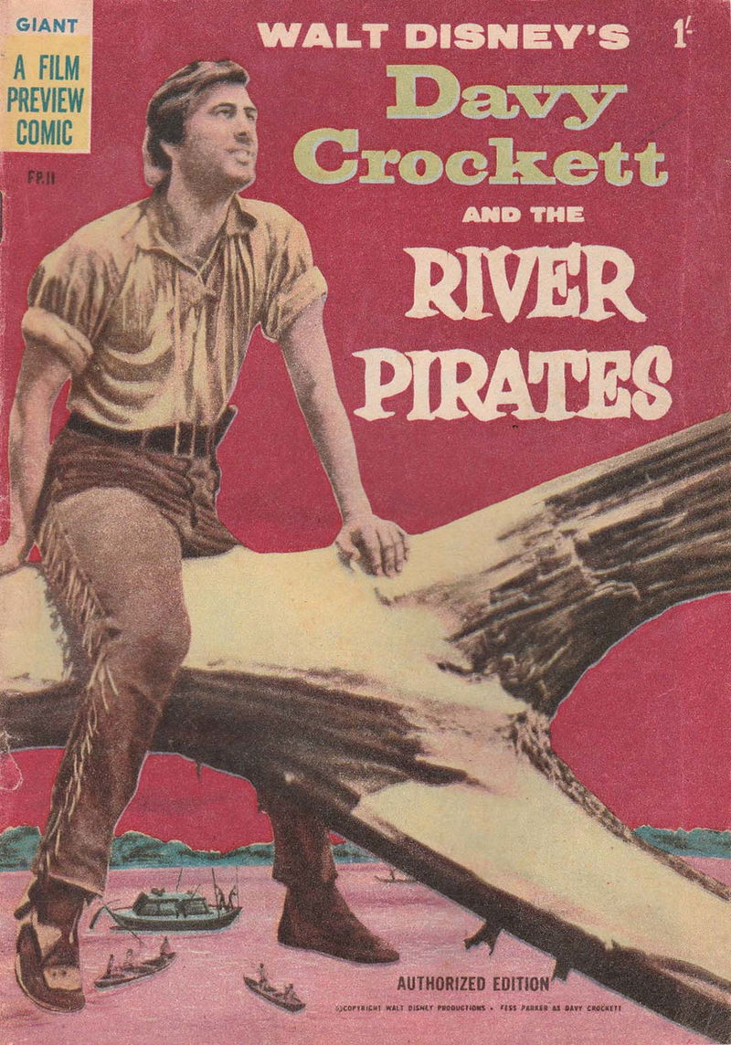 Walt Disney's Film Preview [FP Series] (WG Publications, 1953 series) #FP.11 — Walt Disney's Davy Crockett and the River Pirates (December 1956)