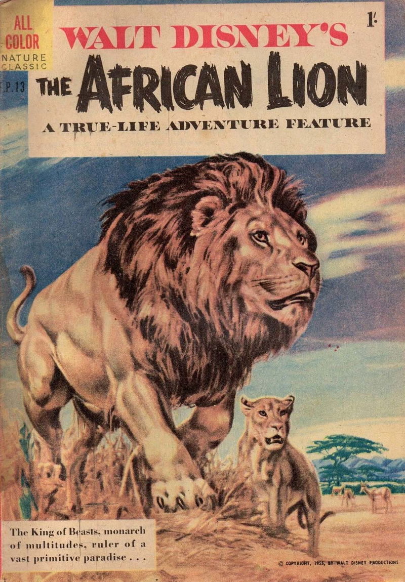 Walt Disney's Film Preview [FP Series] (WG Publications, 1953 series) #F.P.13 — Walt Disney's The African Lion A True-Life Adventure Feature ([June 1957])