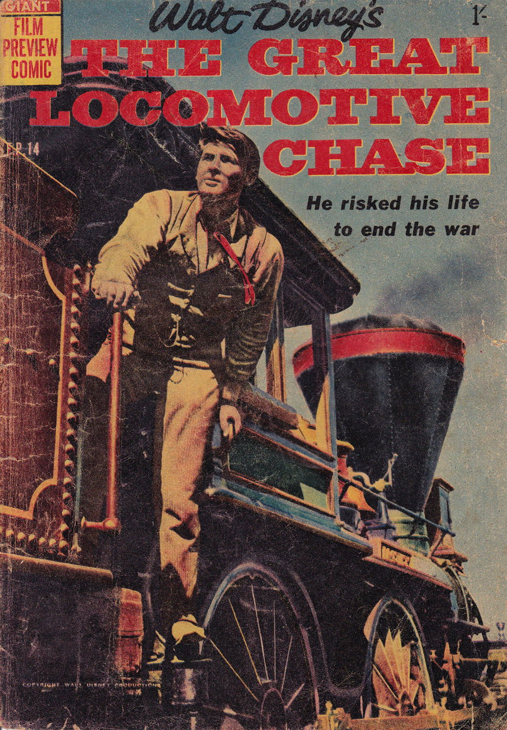 Walt Disney's Film Preview [FP Series] (WG Publications, 1953 series) #F.P.14 — Walt Disney's the Great Locomotive Chase (September 1957)