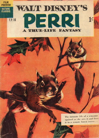Walt Disney's Film Preview [FP Series] (WG Publications, 1953 series) #F.P.16 — Walt Disney's Perri (June 1958)