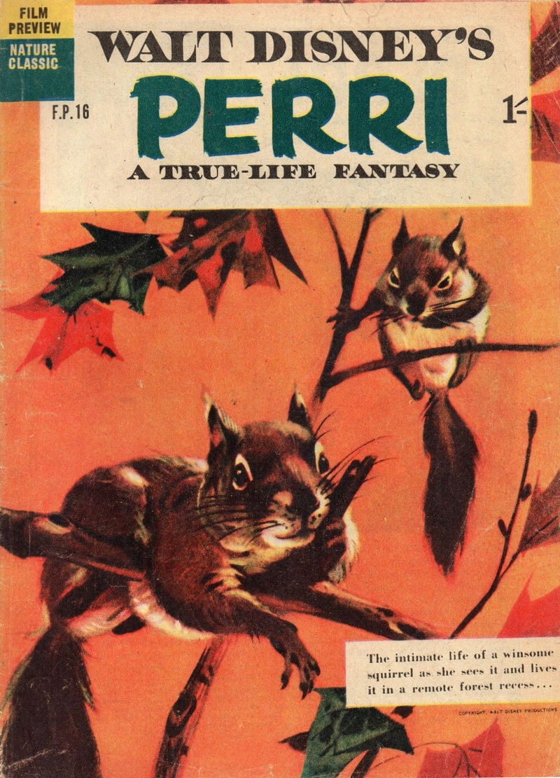 Walt Disney's Film Preview [FP Series] (WG Publications, 1953 series) #F.P.16 — Walt Disney's Perri (June 1958)