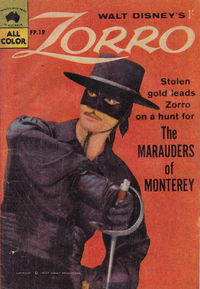 Walt Disney's Film Preview [FP Series] (WG Publications, 1953 series) #F.P.19 — Walt Disney's Zorro 1960