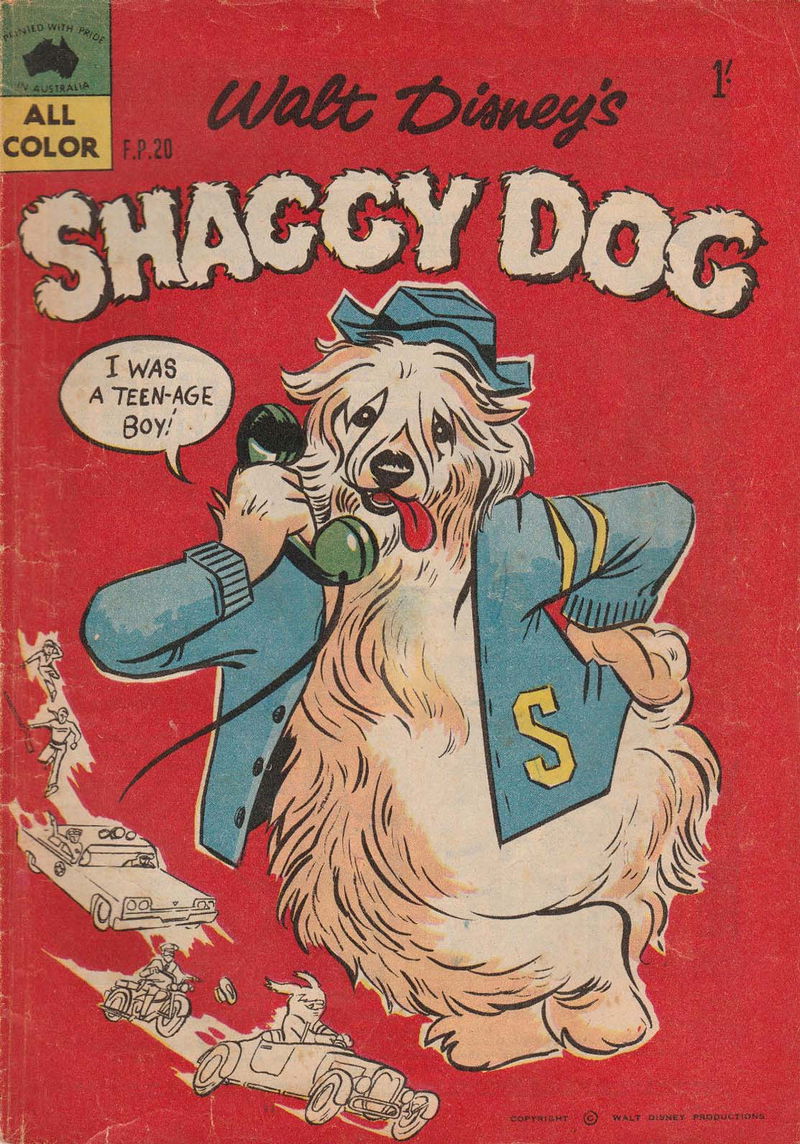 Walt Disney's Film Preview [FP Series] (WG Publications, 1953 series) #F.P.20 — Walt Disney's Shaggy Dog (February 1960)
