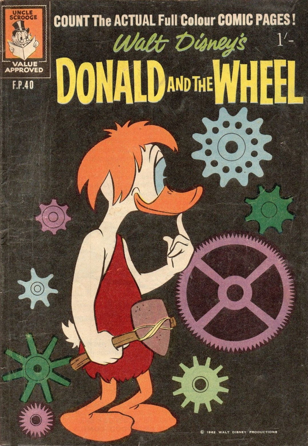 Walt Disney's Film Preview [FP Series] (WG Publications, 1953 series) #F.P.40 — Walt Disney's Donald and the Wheel (June 1962)