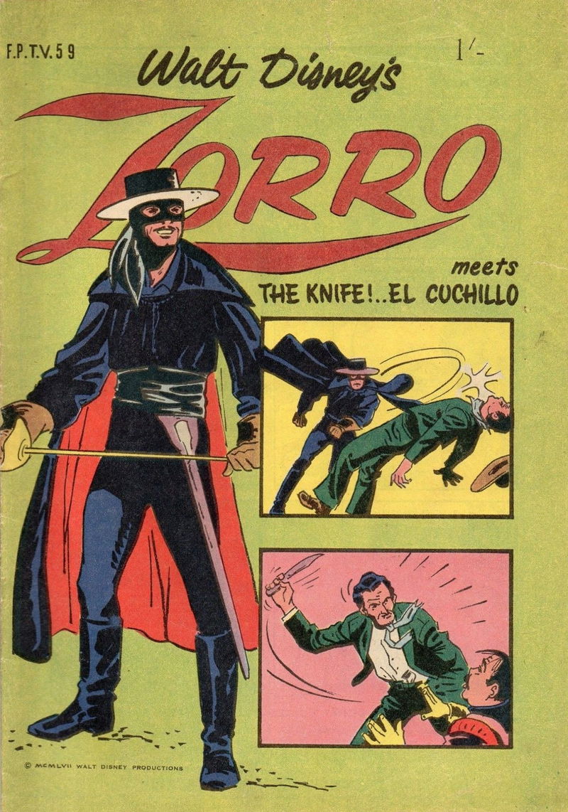 Walt Disney's Film Preview [FP Series] (WG Publications, 1953 series) #F.P.T.V.59 — Walt Disney's Zorro (1965)