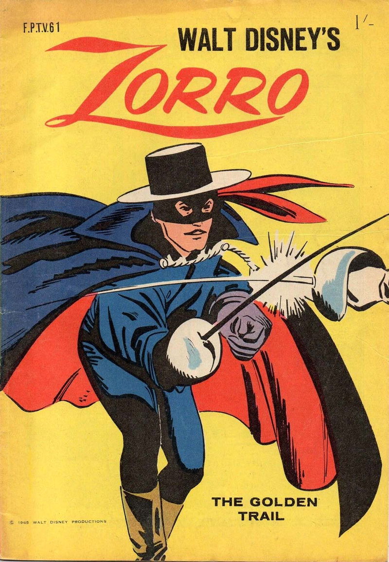 Walt Disney's Film Preview [FP Series] (WG Publications, 1953 series) #F.P.T.V.61 — Walt Disney's Zorro ([1965?])