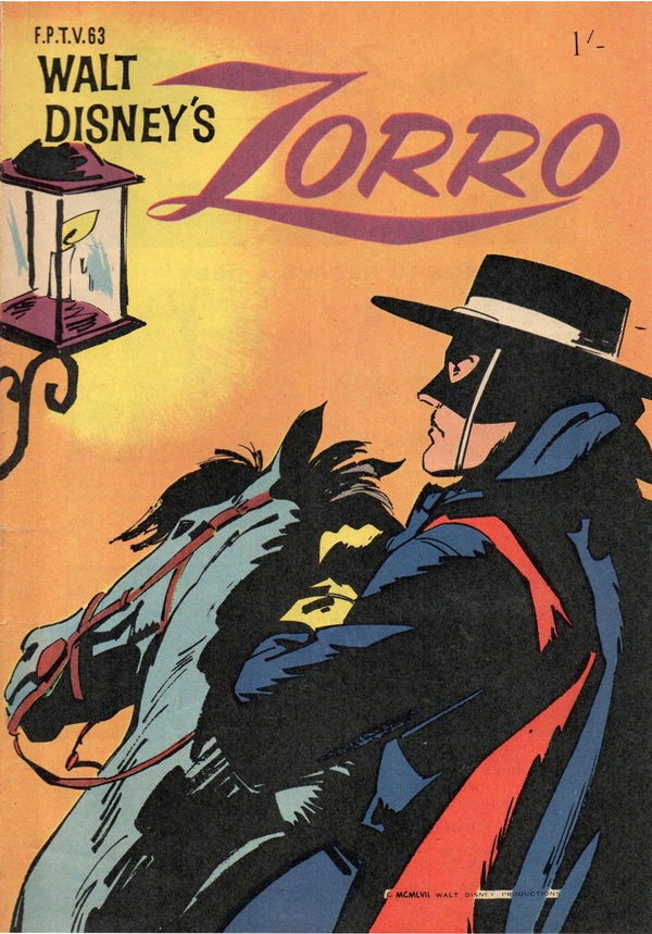 Walt Disney's Film Preview [FP Series] (WG Publications, 1953 series) #F.P.T.V.63 (June 1966) —Walt Disney's Zorro