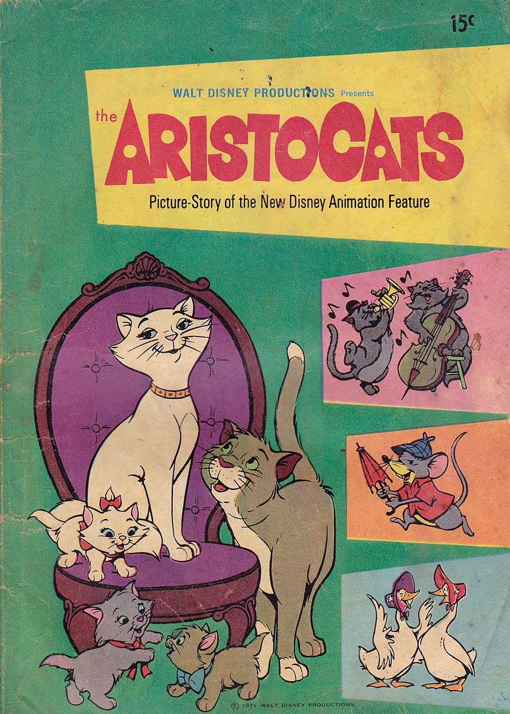 Walt Disney's Film Preview [FP Series] (WG Publications, 1953 series) #F.P.74 — Walt Disney Productions Presents The Aristocats (February 1971)