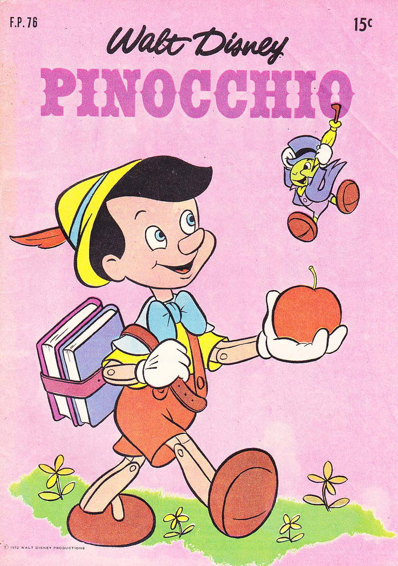 Walt Disney's Film Preview [FP Series] (WG Publications, 1953 series) #F.P.76 — Walt Disney Pinocchio (February 1972)